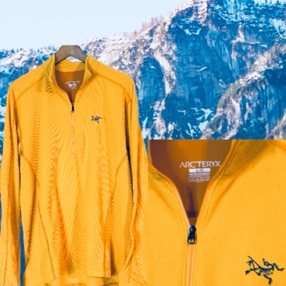 Arc'teryx Other - ARCTERYX MENS LARGE DELTA 1/4 ZIP NECK LW FLEECE PULLOVER BASELAYER 
NWOT YELLOW